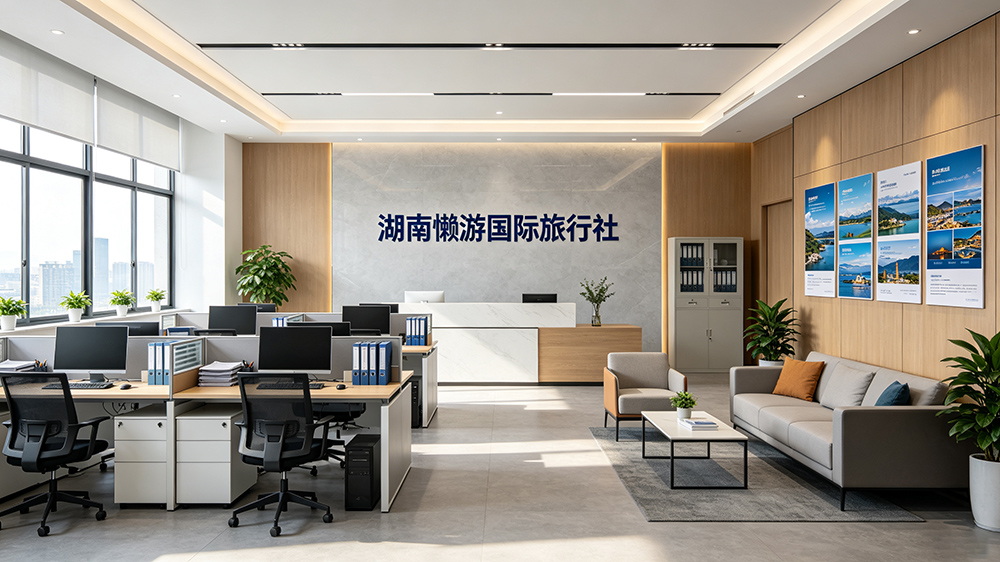 湖南懒游国际旅行社有限公司办公环境实拍